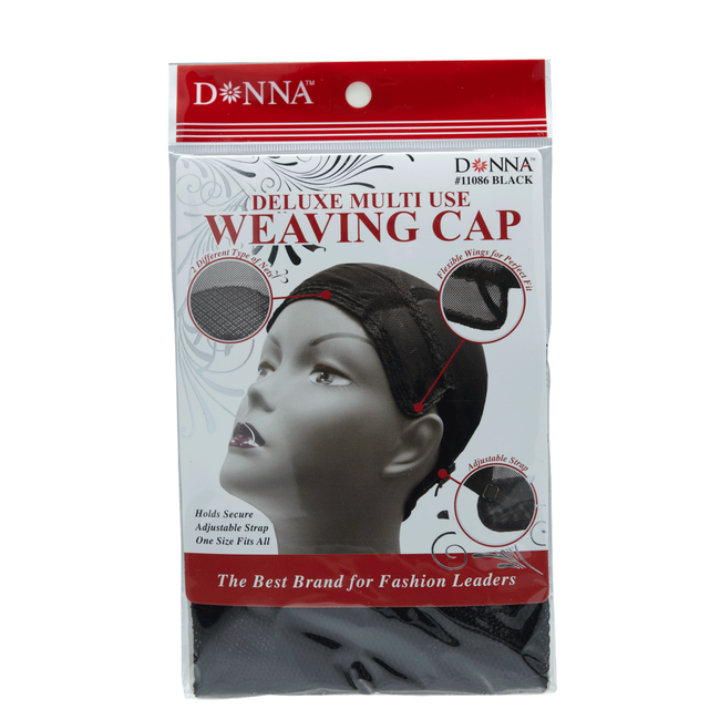  Donna Antibacterial Hair Care Treatment Deluxe Multi Use Weaving  Cap #22316 Black : Beauty & Personal Care